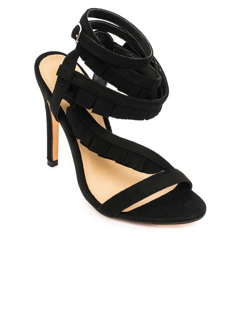 

Truffle Collection Women Black Solid Sandals
