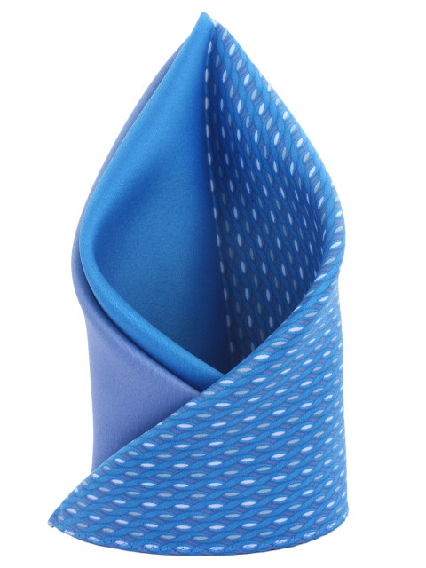 

Alvaro Castagnino Blue Printed Pocket Square