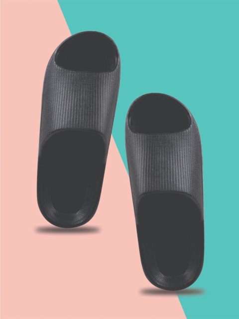 

ADIVER Women Black Sliders