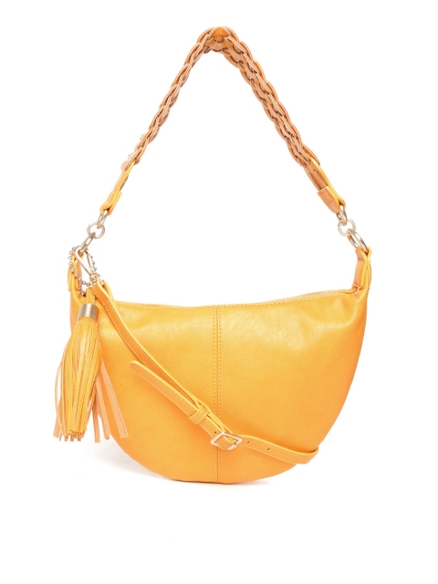 

Nine West Mustard Yellow Solid Hobo Bag