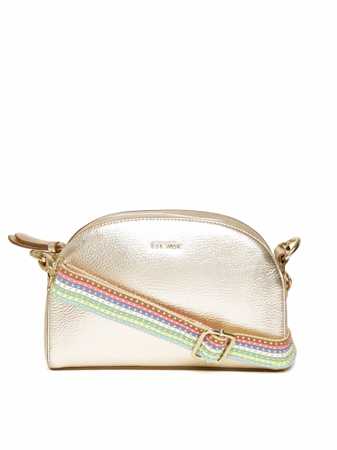 

Nine West Gold-Toned Solid Sling Bag
