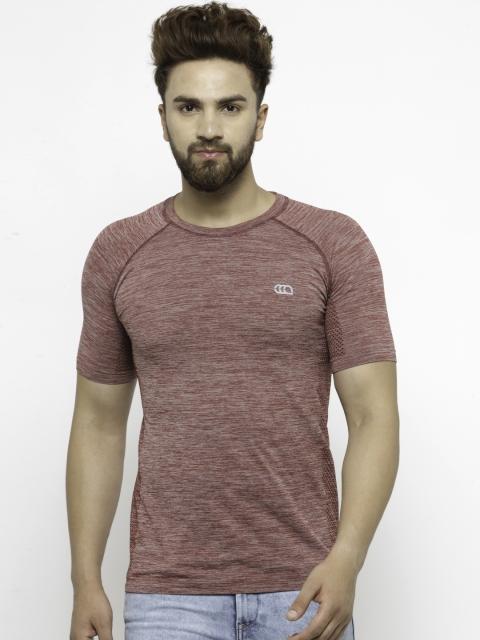 

Ajile by Pantaloons Men Maroon Solid Round Neck T-shirt