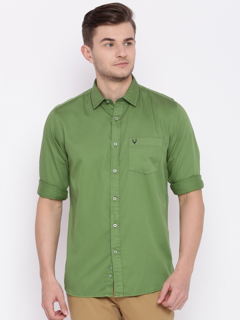 

Allen Solly Men Green Sport Slim Fit Casual Shirt
