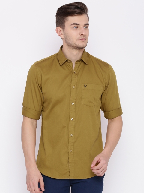 

Allen Solly Men Mustard Yellow Sport Slim Fit Casual Shirt