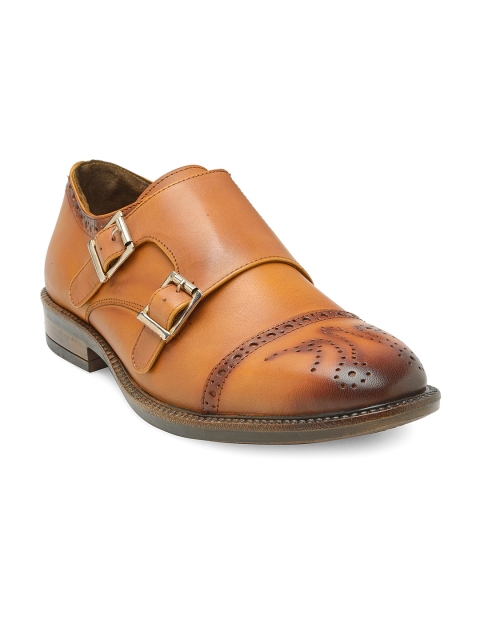 

Teakwood Leathers Men Tan Brown Monks