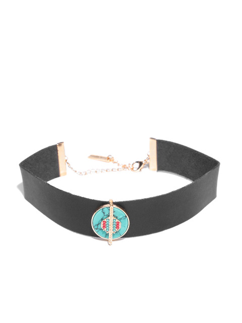 

Steve Madden Black Studded Choker Necklace