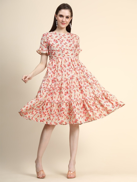 

WESTHOOD Red Floral Dress