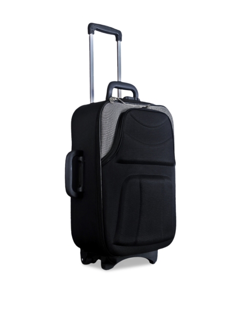 

Trumpkin Black Solid Soft-Case Cabin Trolley Bag