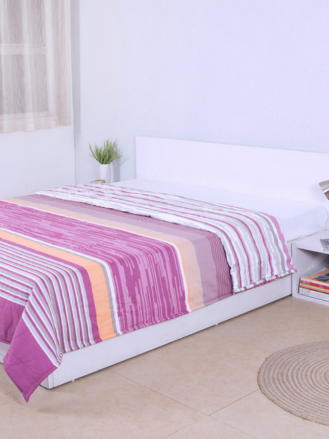 

House This Purple Striped AC Double Queen Dohar