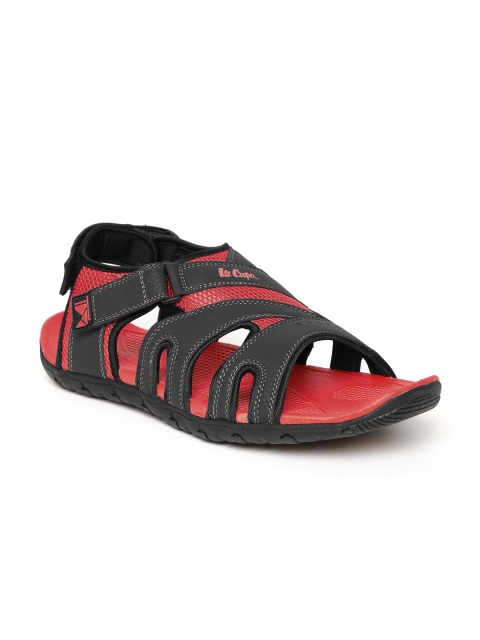 Lee Cooper Men Black & Red Sports Sandals available at myntra for Rs.1274