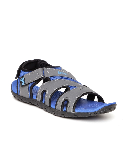 Lee Cooper Men Grey & Blue Sports Sandals available at myntra for Rs.1274