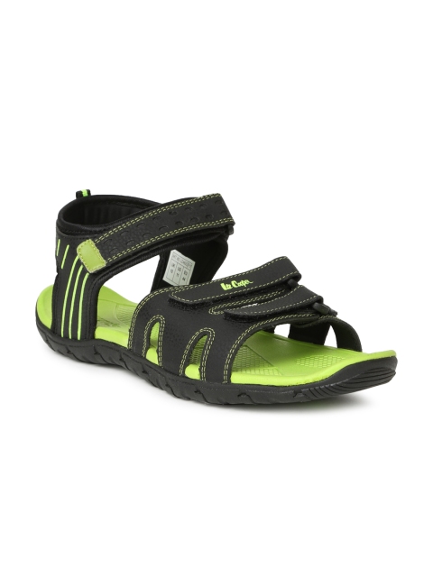 Lee Cooper Men Black Sports Sandals available at myntra for Rs.1274