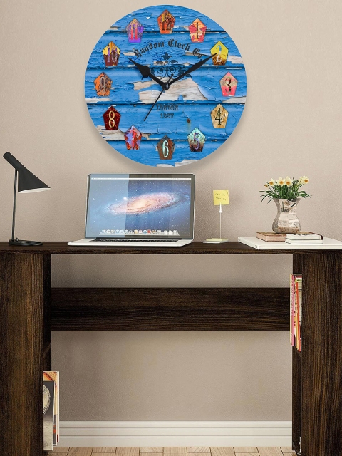 

RANDOM Blue Dial Wooden 29.2 cm Analogue Wall Clock