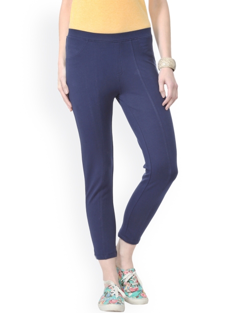

People Navy Blue Jeggings