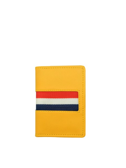 

GREEN DRAGONFLY Unisex Yellow & White PU Card Holder