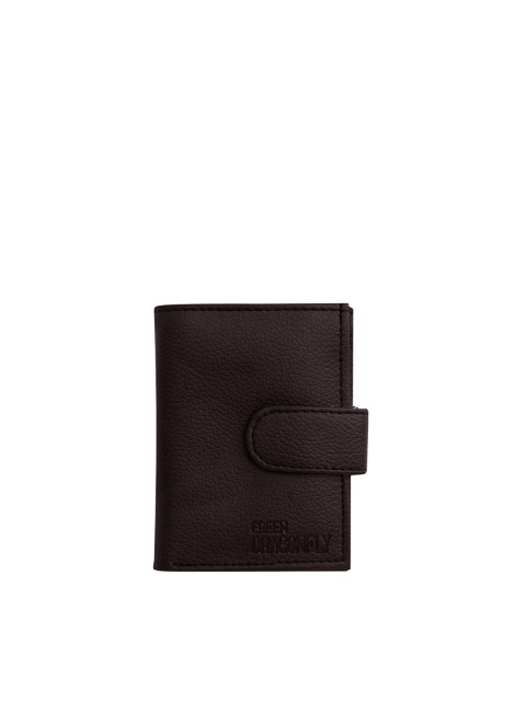 

GREEN DRAGONFLY Unisex Coffee Brown PU Card Holder