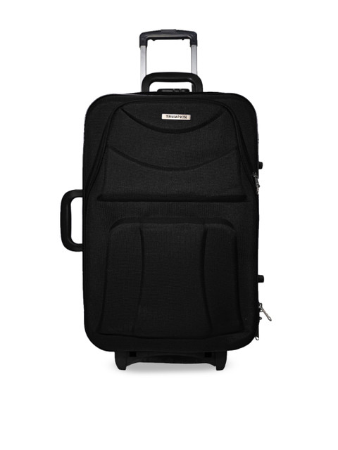 

Trumpkin Black Solid Soft-Case Medium Trolley Bag