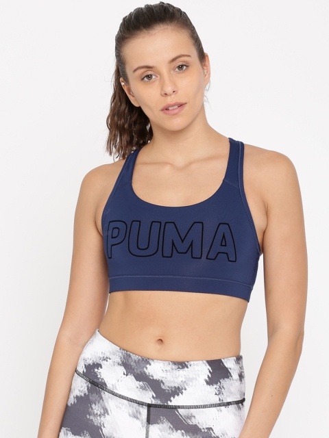 

Puma Blue Printed Non-Wired Non-Padded PWRSHAPE Forever Sports Bra 51599113