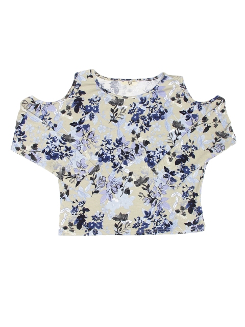 

AND Women Grey Printed Top