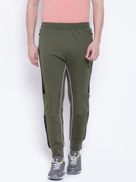 

Puma Men Olive Green Evo T7 Joggers
