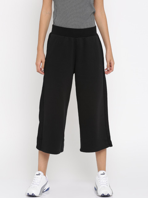 

Puma Women Black Regular Fit Wzd Archive Logo Culottes
