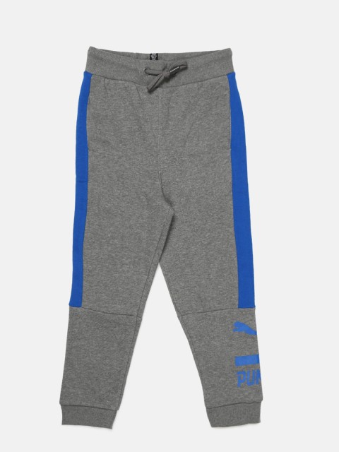 

PUMA Boys Grey Style Slim Fit Track Pants
