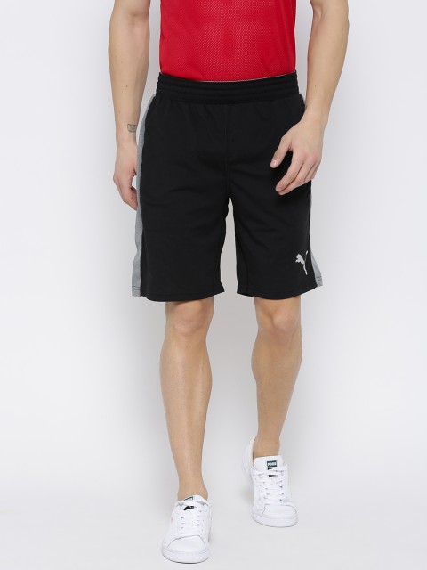 

Puma Men Black Essential Dri-Release Solid Regular Fit Sports Shorts