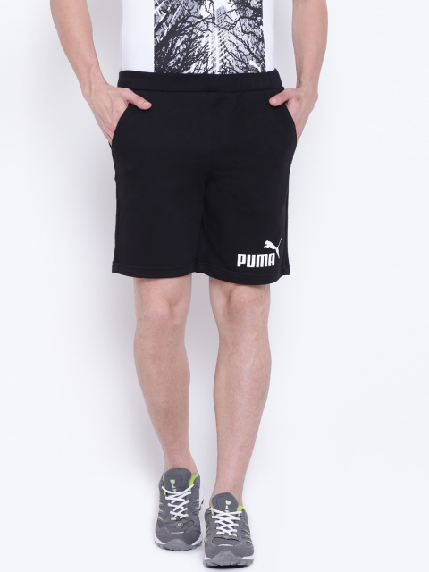 

Puma Men Black ESS No.1 Sweat Solid Regular Fit Sports Shorts