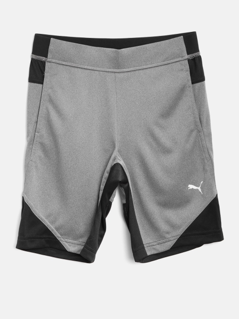 

Puma Boys Grey & Black Colourblocked Sports Shorts