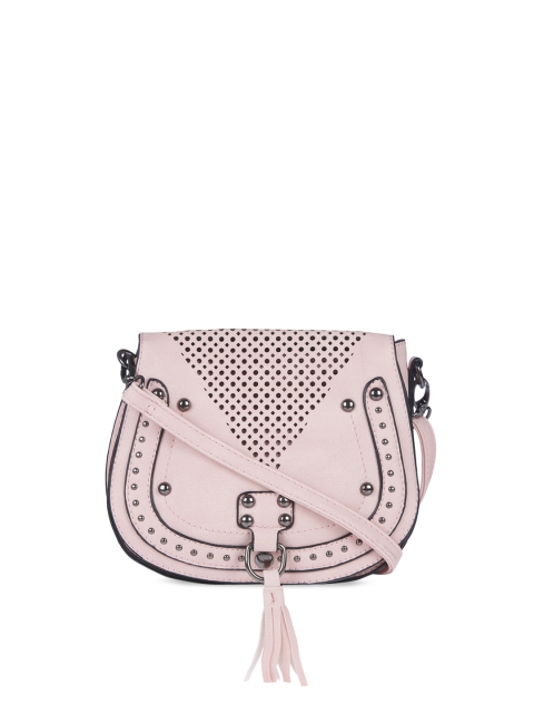 

FUR JADEN Pink Solid Sling Bag