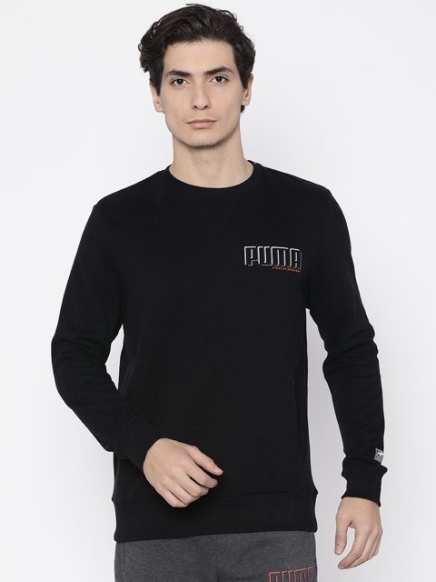 

Puma Men Black Solid Sweatshirt