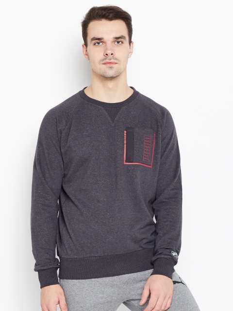 

Puma Men Charcoal Grey Style Pocket Solid Sweatshirt