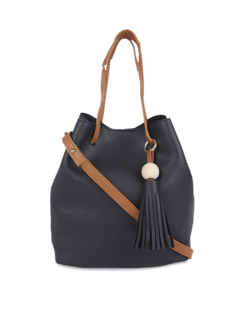 

FUR JADEN Black Solid Tote Bag