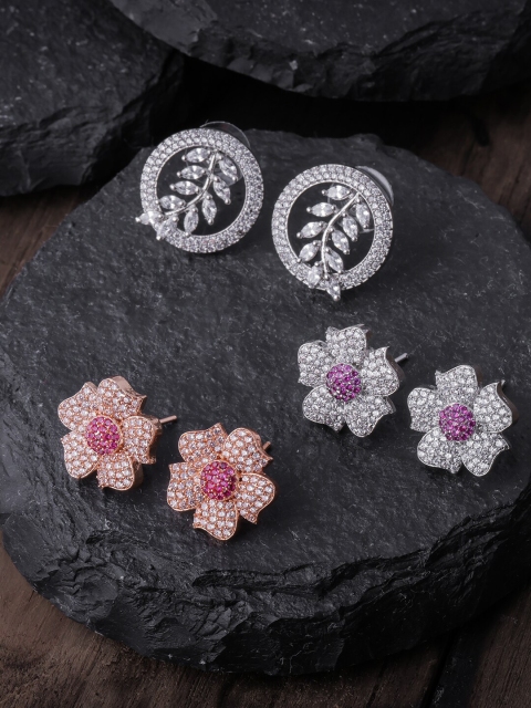 

Brandsoon Multicoloured Feather Shaped Studs Earrings, Multi
