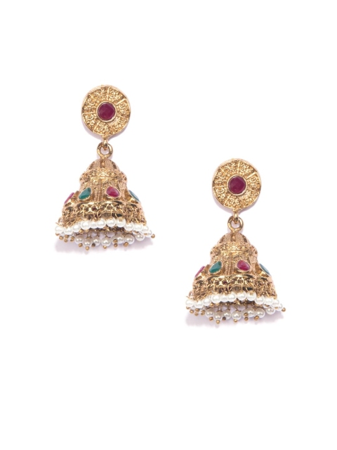 

Fida Gold-Toned Handcrafted Jhumkas