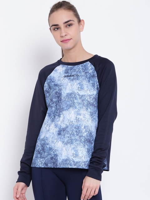 

Adidas NEO Women Blue Studio All Over Print Sweatshirt