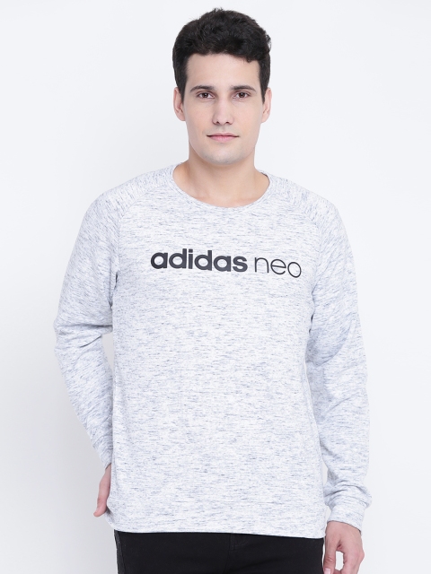 

Adidas NEO Men Grey Melange CE ML Printed Sweatshirt