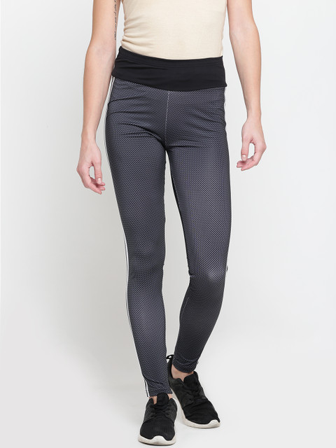 

ADIDAS NEO Women Black & Grey Favorite Printed Tights