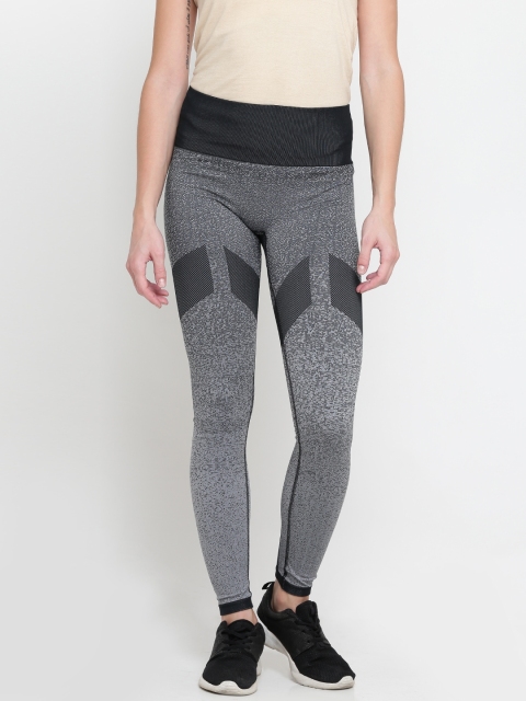 

ADIDAS Women Grey SeamLess Long Patterned Tights