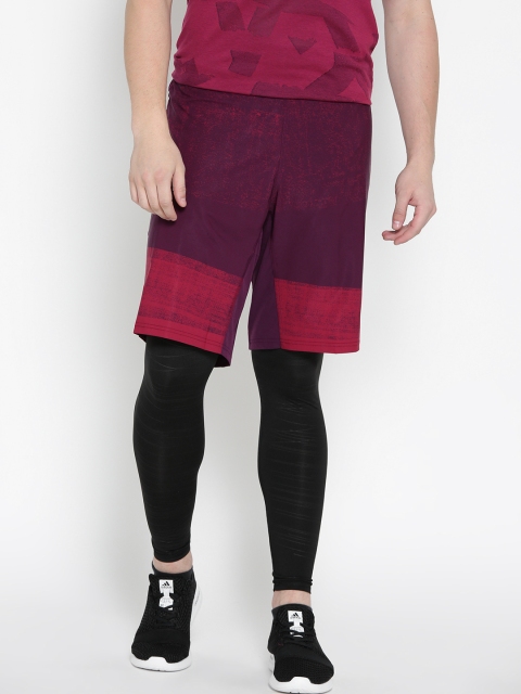 

Adidas Black Men TechFit LT Crew Printed Tights