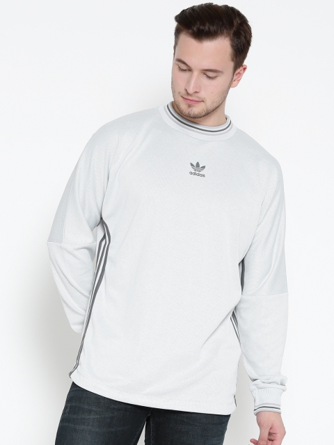 

ADIDAS Originals Men Grey Goalie Jersey Self-Design Round Neck T-shirt