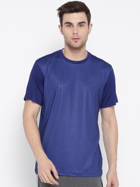 

ADIDAS Men Blue Printed Advantage T-shirt