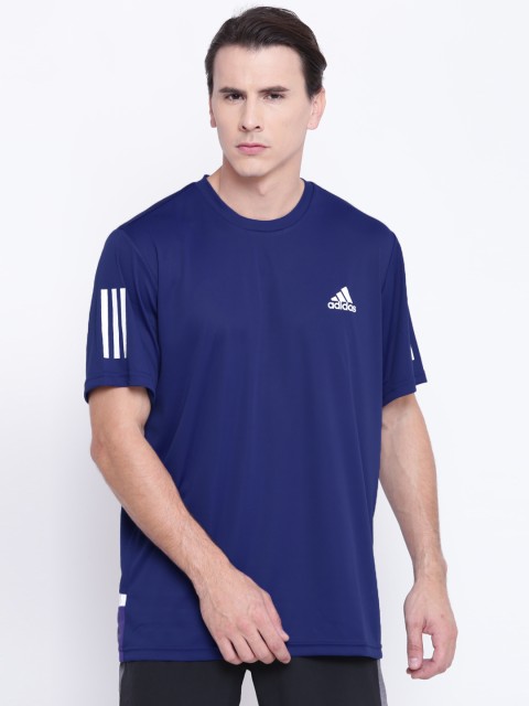 

ADIDAS Men Blue Solid Club T-shirt