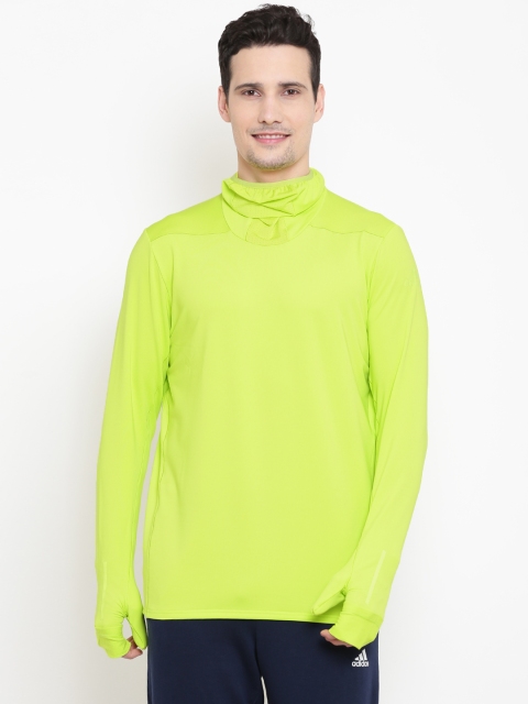 

ADIDAS Men Fluorescent Green Tokyo LongSleeve Solid High Neck T-shirt