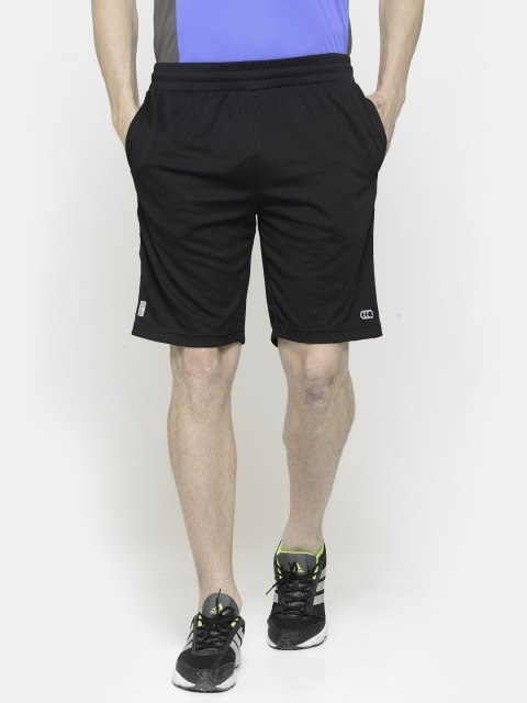

Ajile by Pantaloons Men Black Solid Regular Fit Sports Shorts