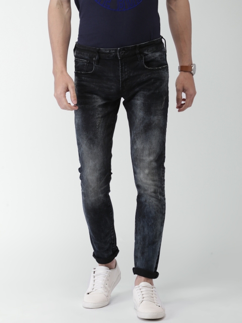 

Scotch & Soda Men Blue Tye Fit Mid-Rise Clean Look Jeans