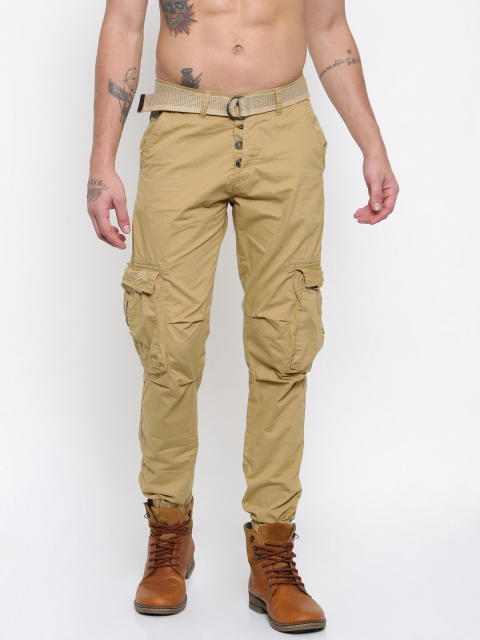

Sports52 wear Men Khaki Solid Cargos