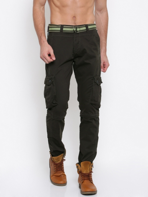 

Sports52 wear Men Olive Green Detachable Cargos