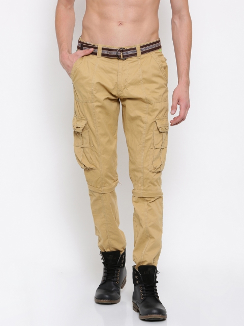 

Sports52 wear Men Khaki Regular Fit Convertible Cargos