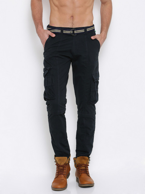 

Sports52 wear Men Navy Blue Detachable Cargos